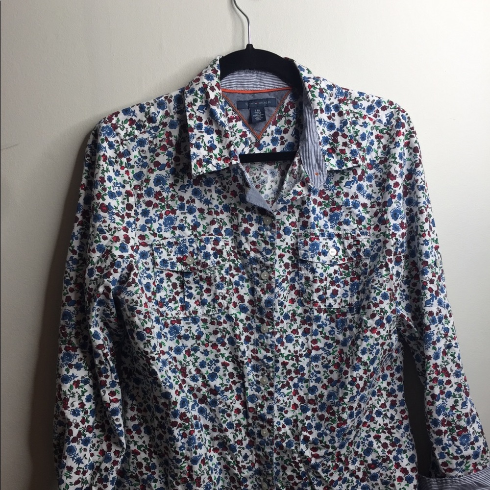 Women Tommy Hilfiger floral print button down